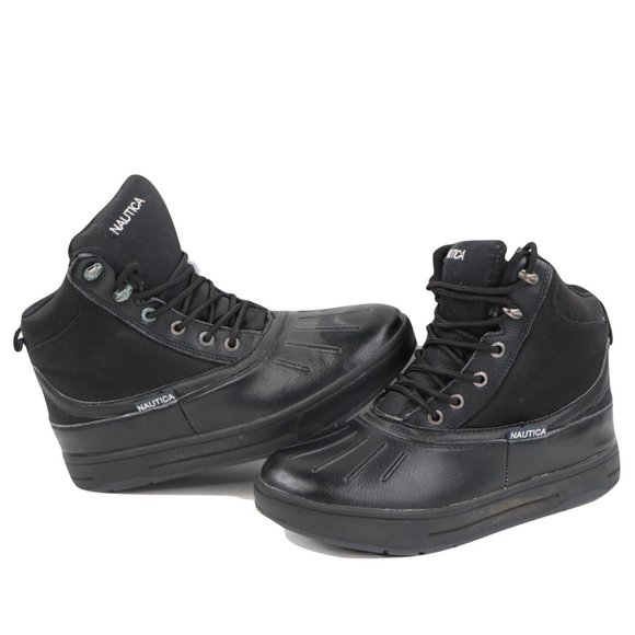 Vintage Nautica Leather Rubber Snow Duck Boots 7 main image 10